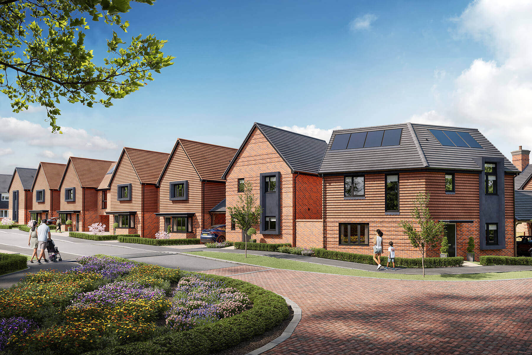 Friars Oak street scene CGI