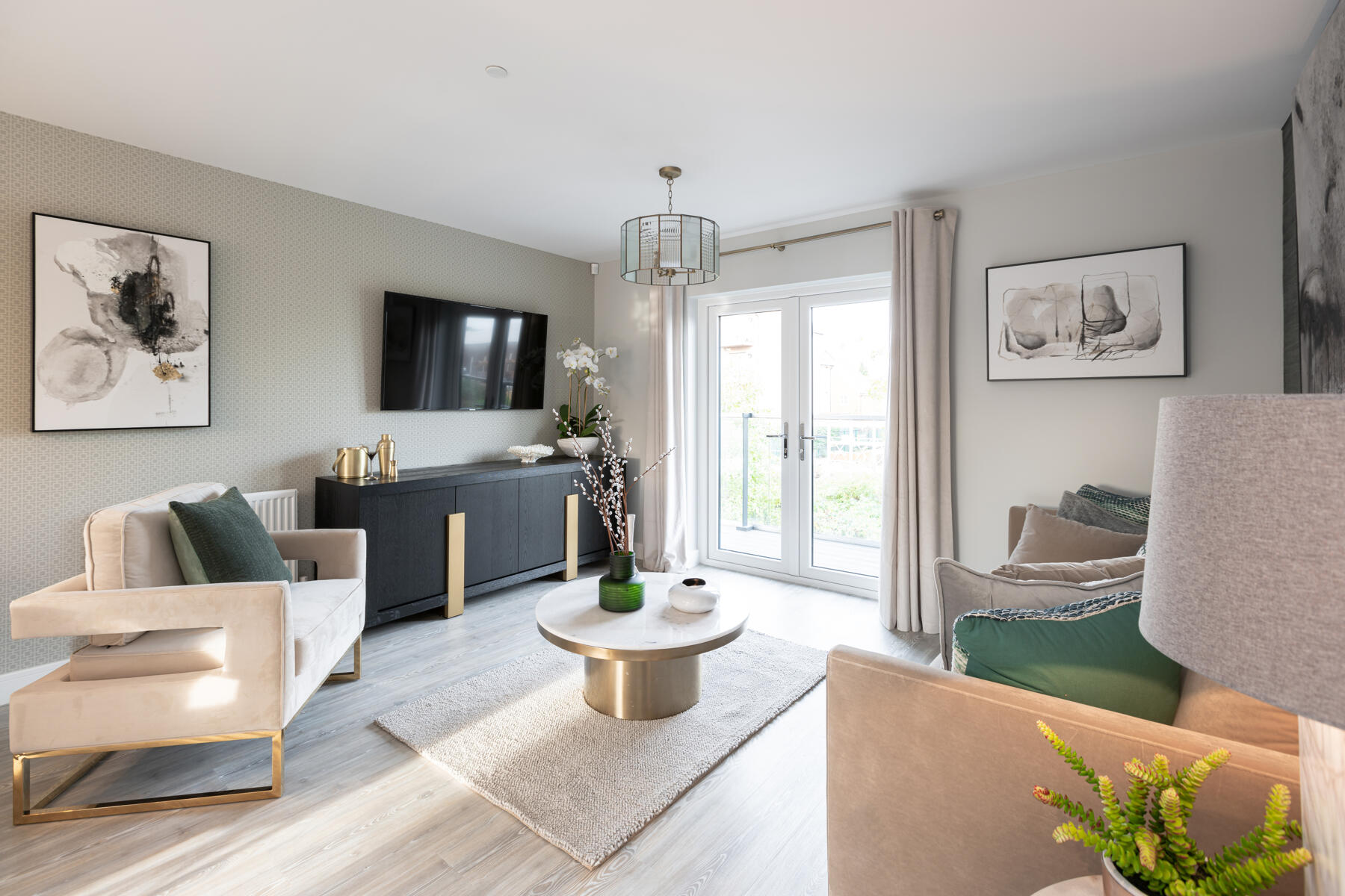 Open plan living area