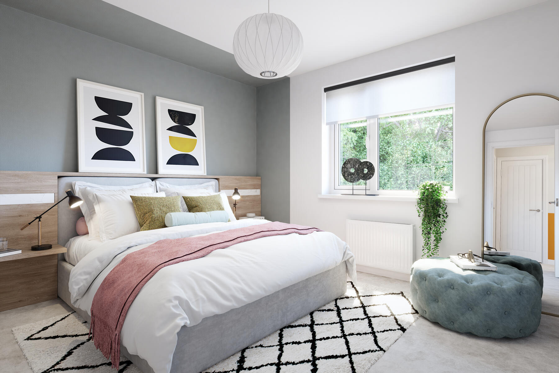 Typical Tewksdale bedroom