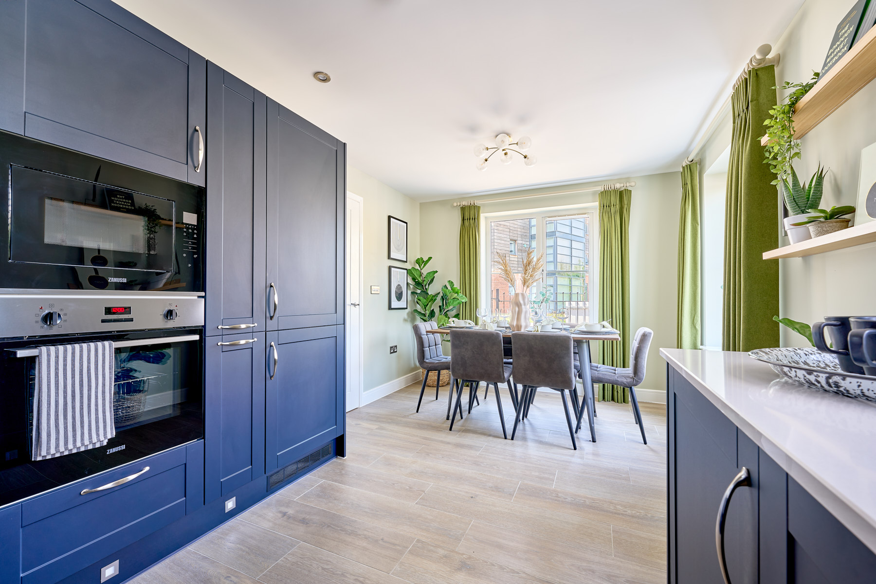 Kitchen looking through to dining area