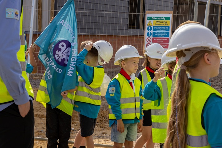 Local Scouts visit new Scout Hut