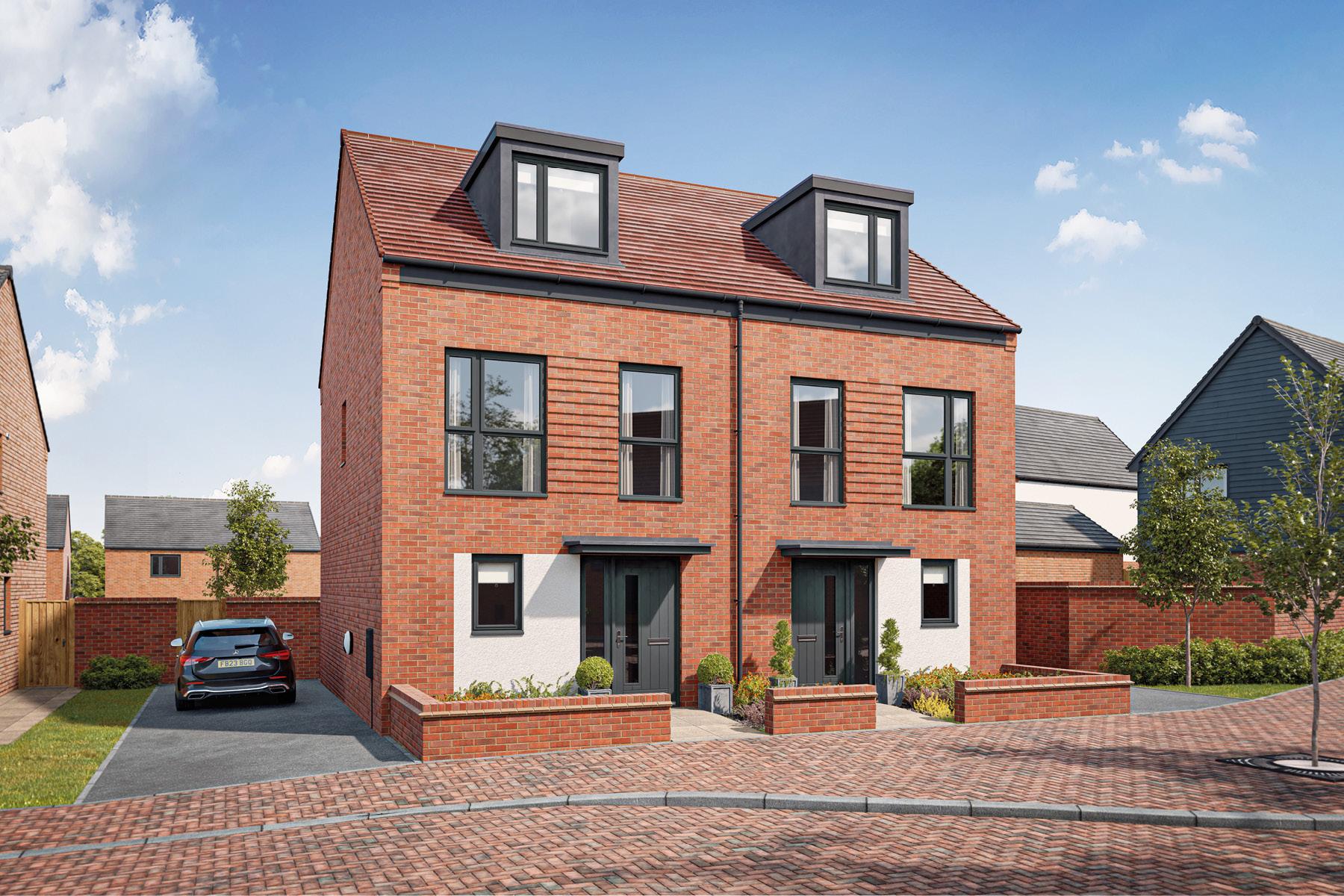 Artist's impression of a typical Harrton home