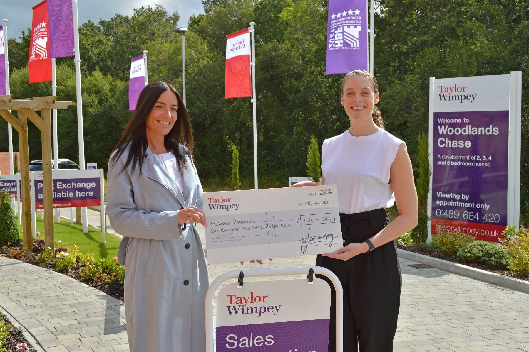 Taylor Wimpey donates £250 to Autism Hampshire