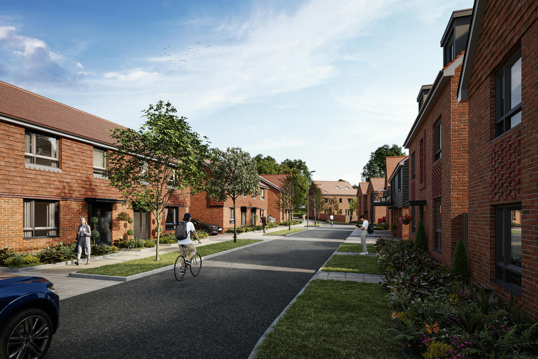Artist impression of homes at Mindenhurst