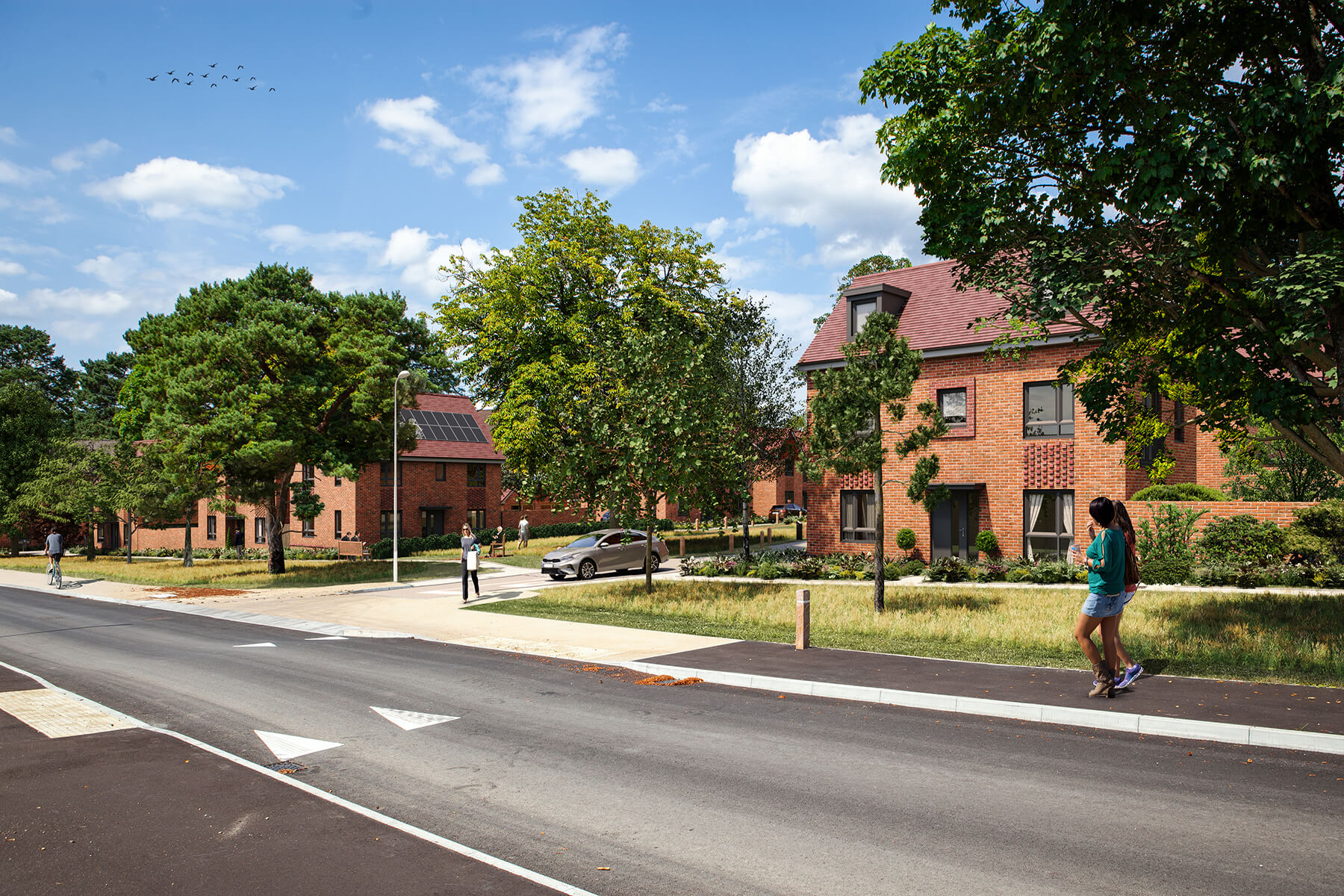 Artist impression of homes at Mindenhurst
