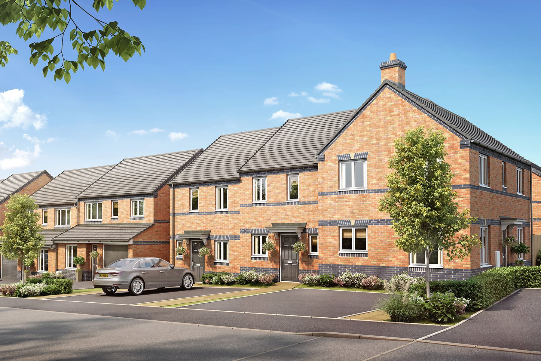 Friary Meadow Street Scene CGI