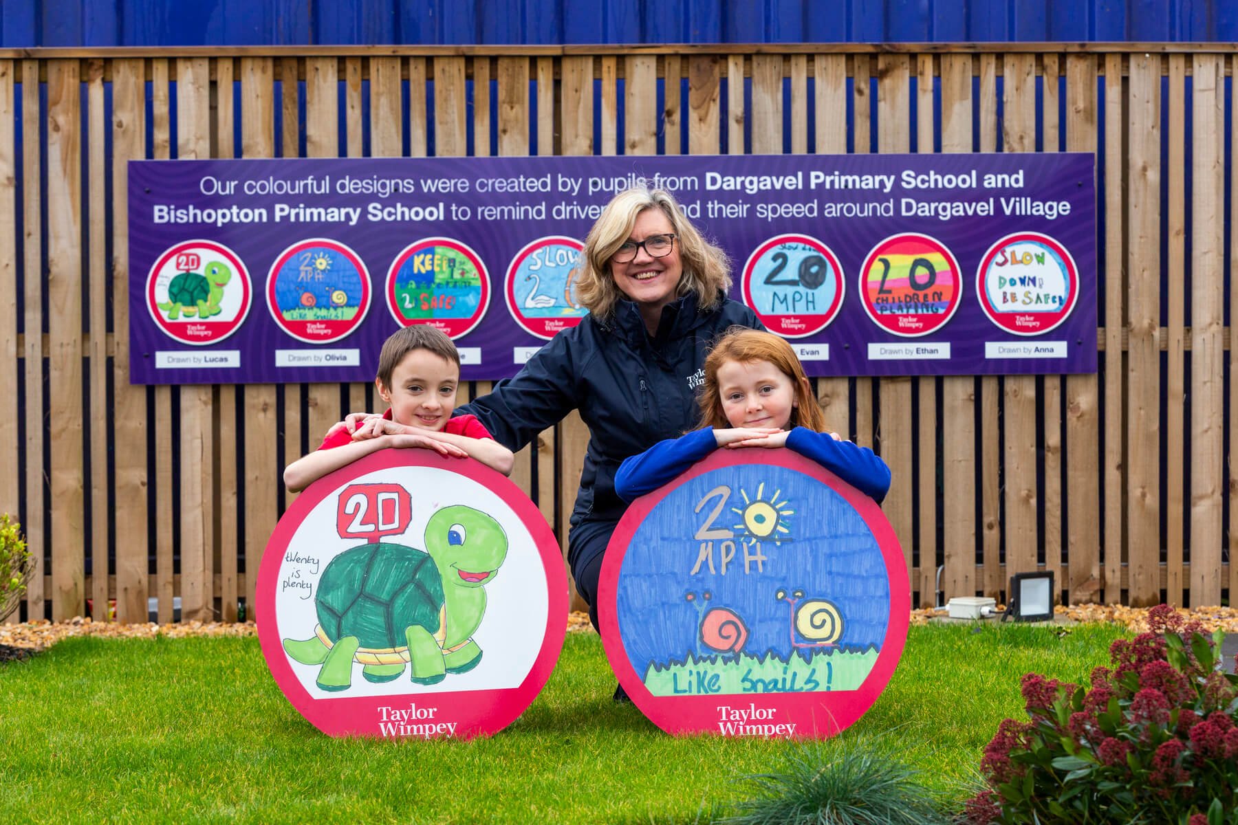 Taylor Wimpey Dargavel Village speed sign design competition
