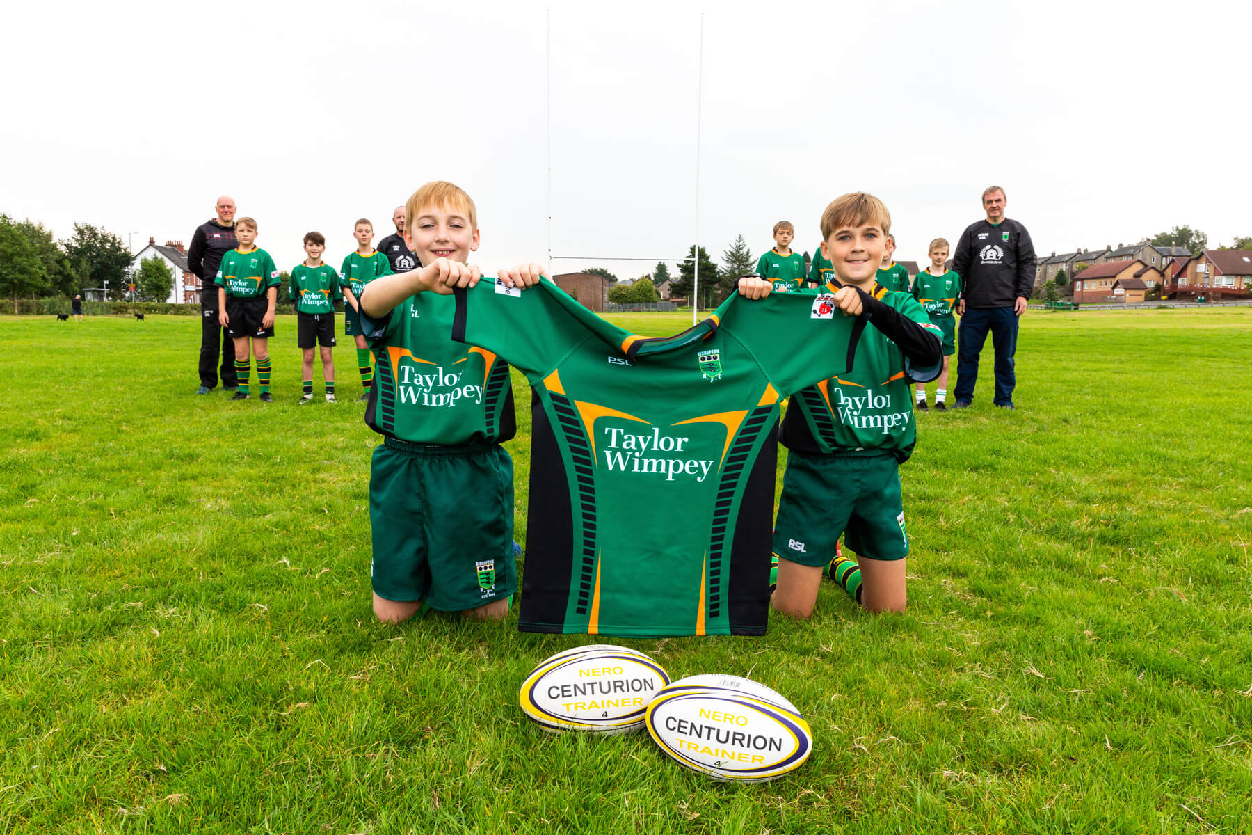 Rugby donation Taylor Wimpey Dargavel