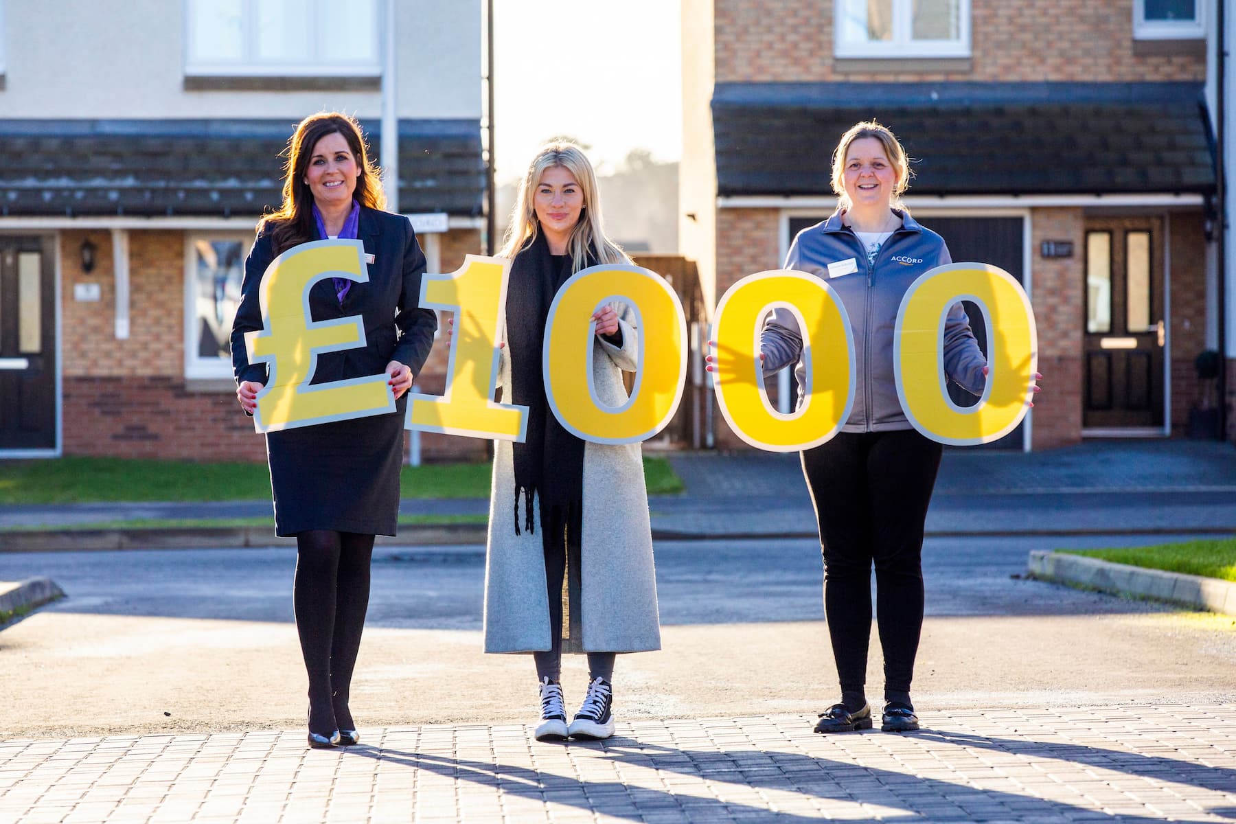 Accord hospice money donation yellow numbers 