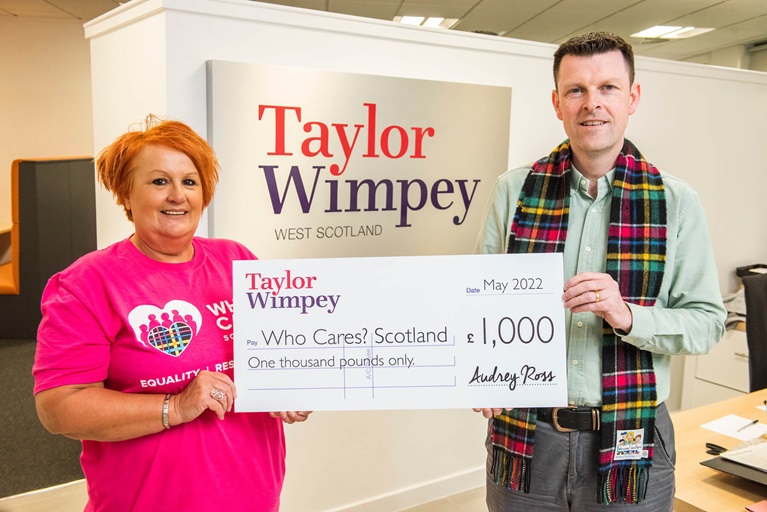 Taylor Wimpey West Scotland Paisley donation