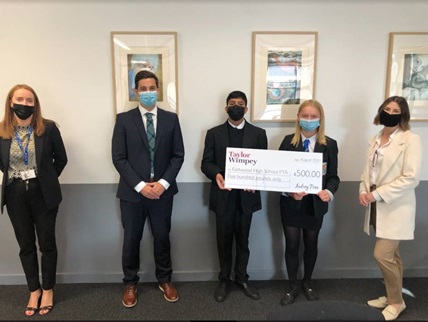 Eastwood High School community donation Taylor Wimpey West Scotland