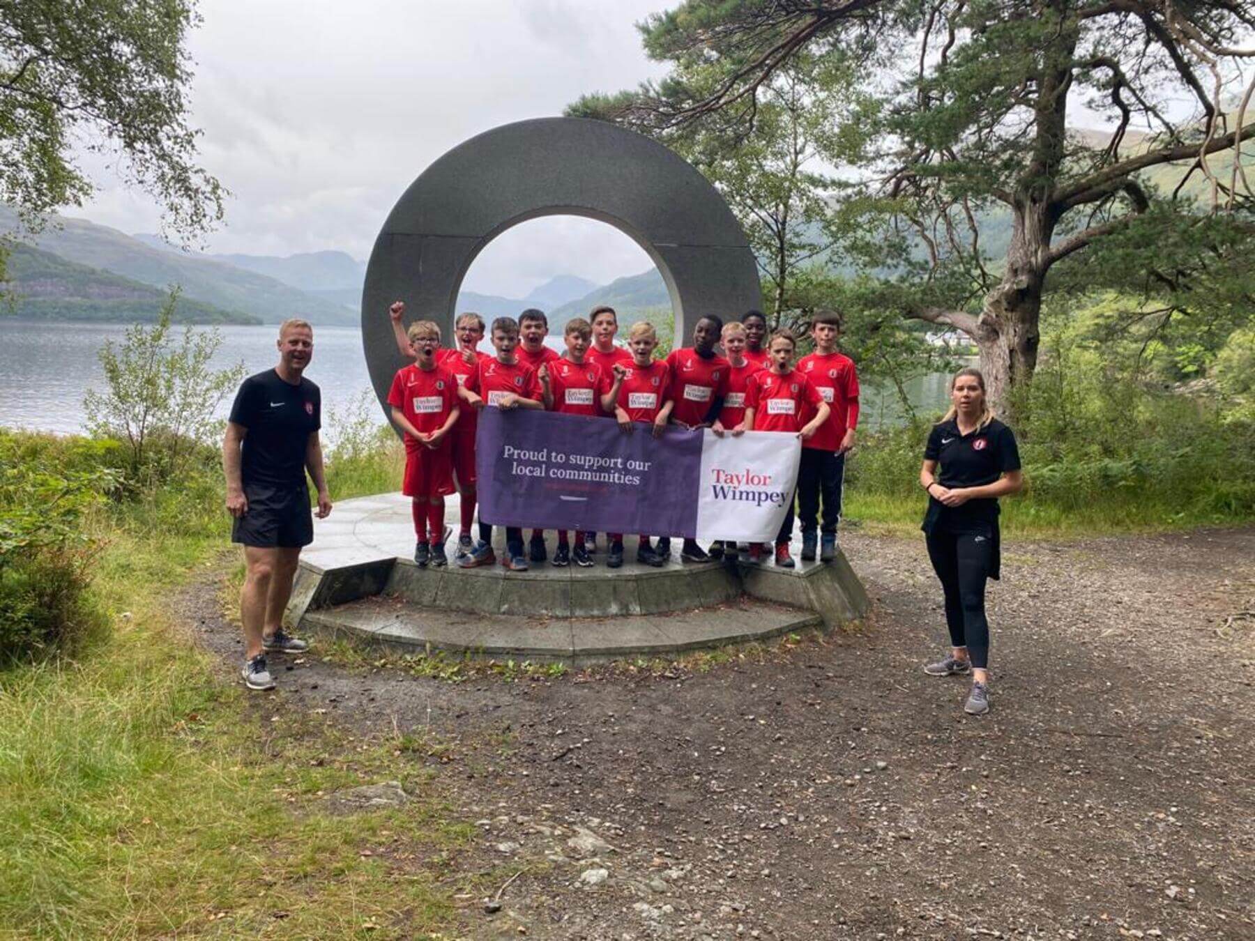Camuslang Football club donation