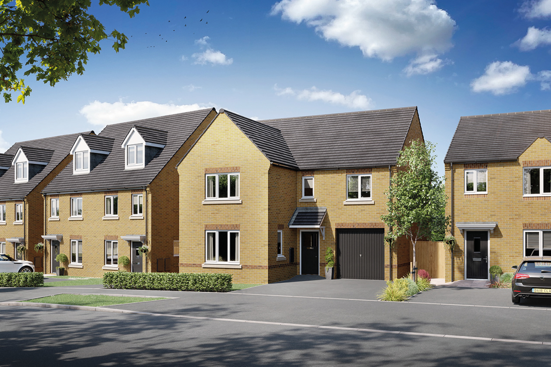 A new development of 2, 3 & 4 bedroom homes