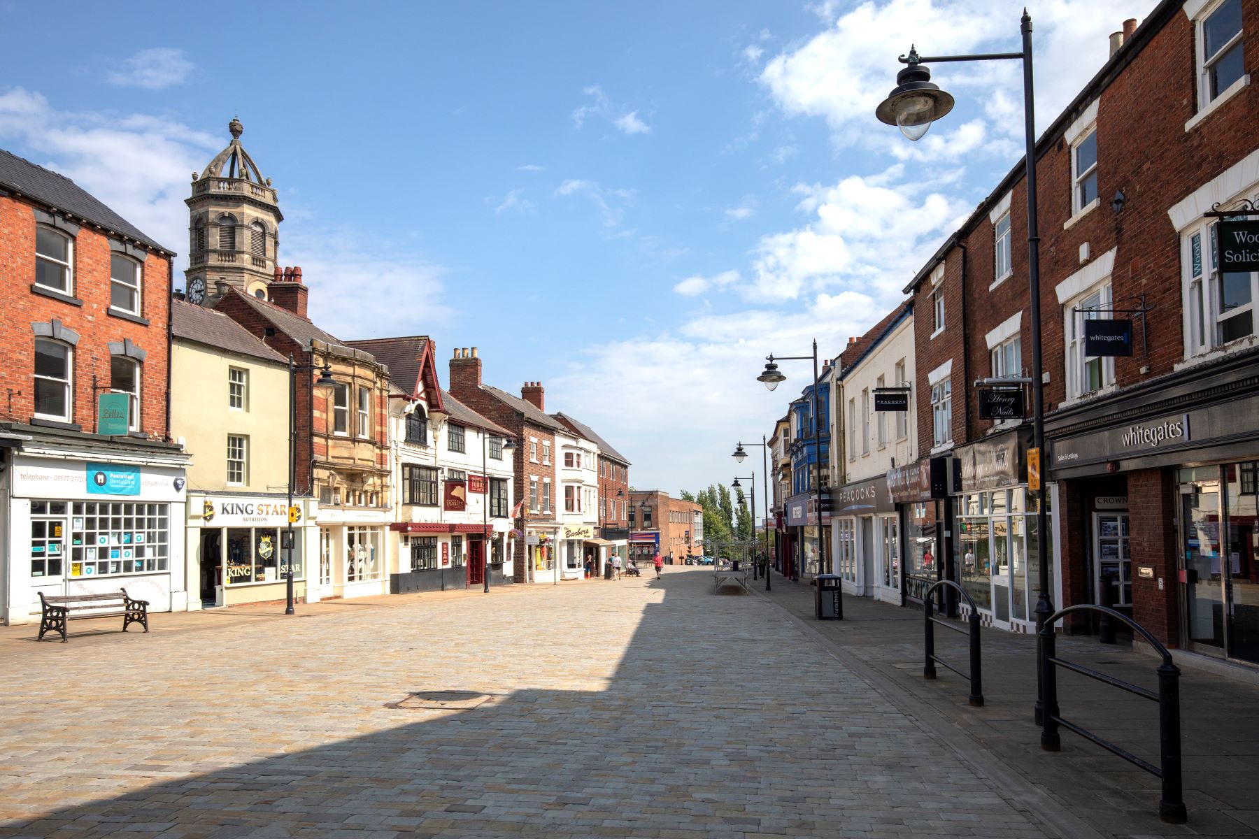 Pontefract town centre is just a stone's throw away