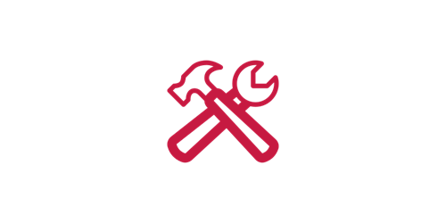 hammer and wrench icon