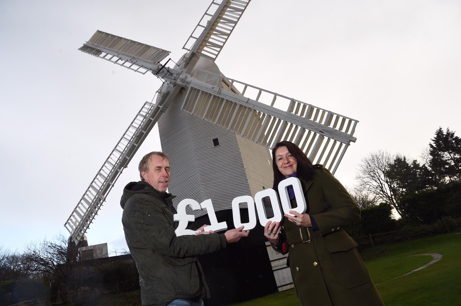 Jack and Jill Windmills Society receive 1000 donation as Taylor Wimpey Community Chest winners