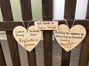 Reflective garden signs