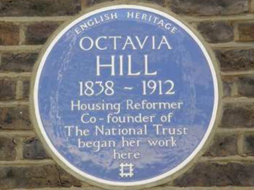 Blue plaque for Octavia Hill
