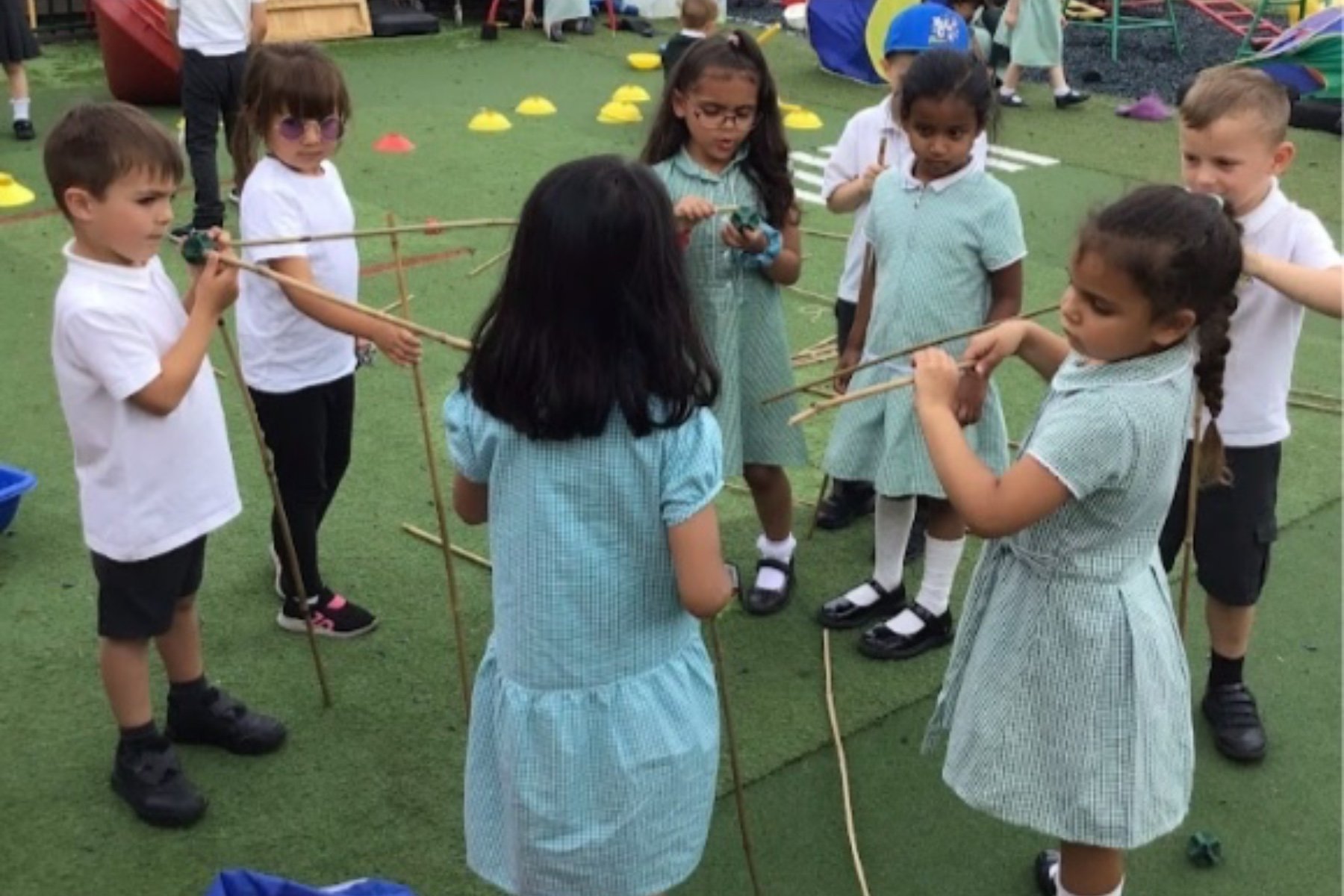 Children playing at Houghton Regis Primary