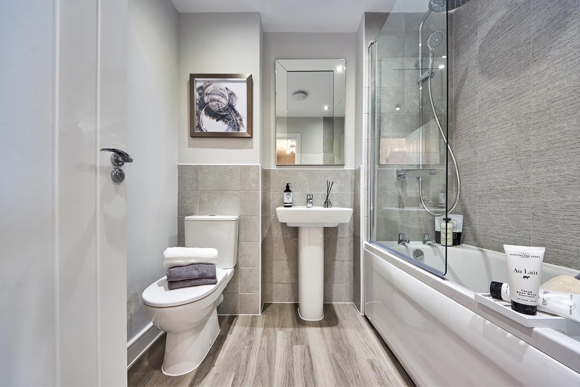 Example of a grey bathroom in a Taylor Wimpey home
