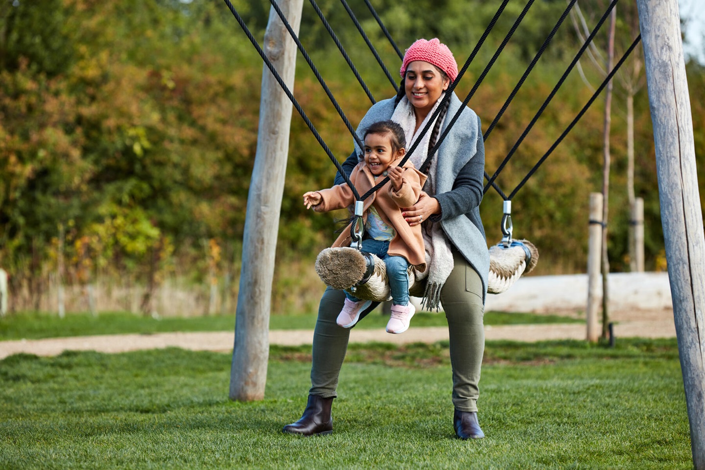 People in park