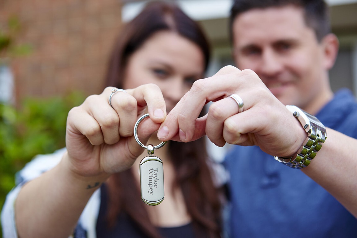 Couple with key ring
