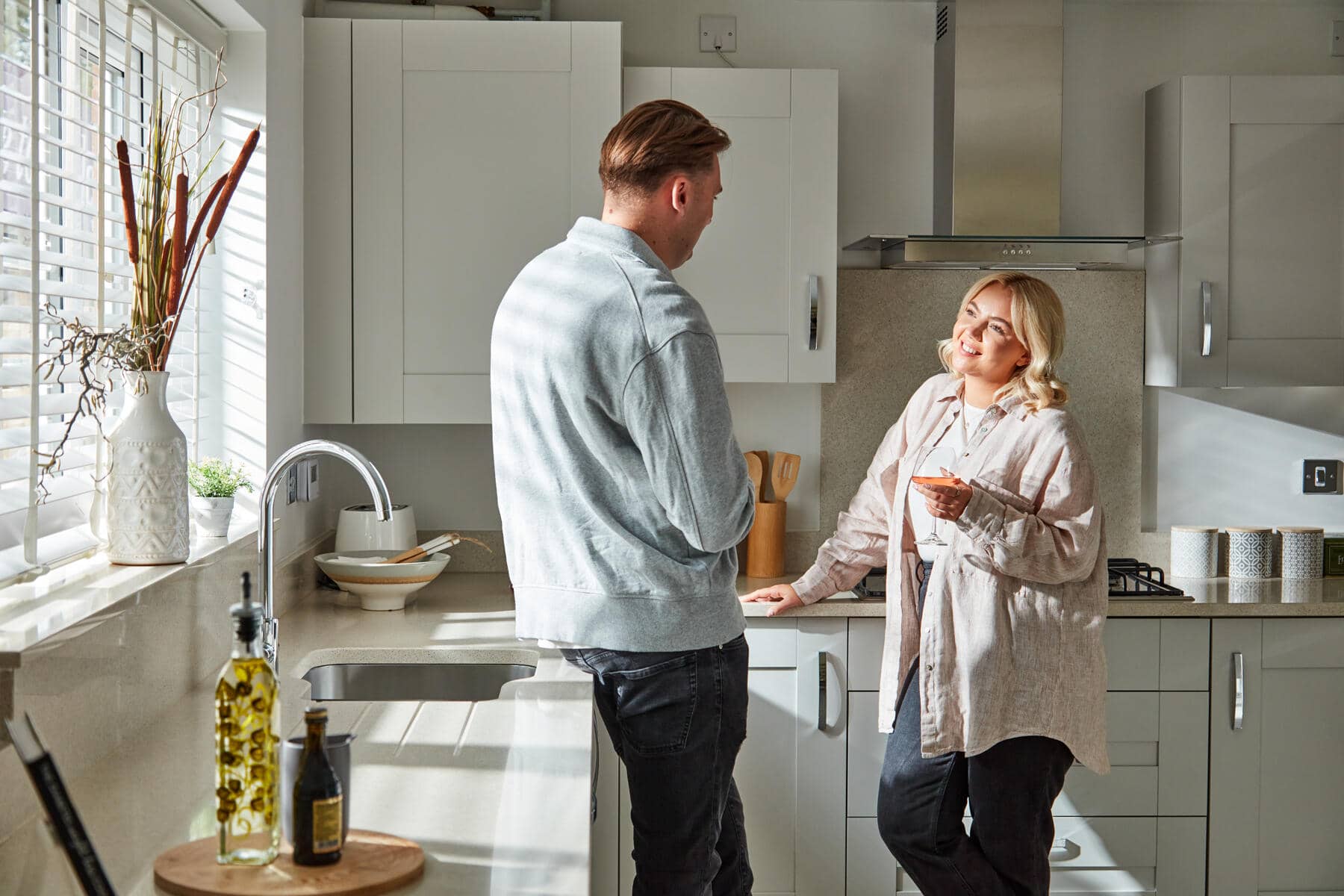 Couple in the kitchen