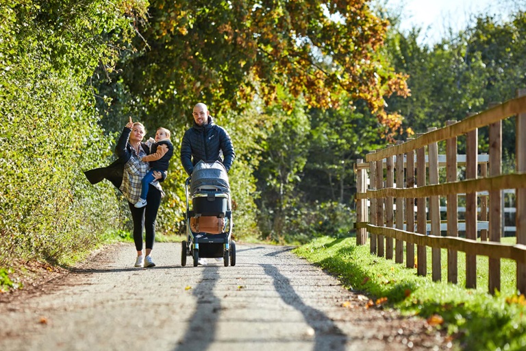 Family walking