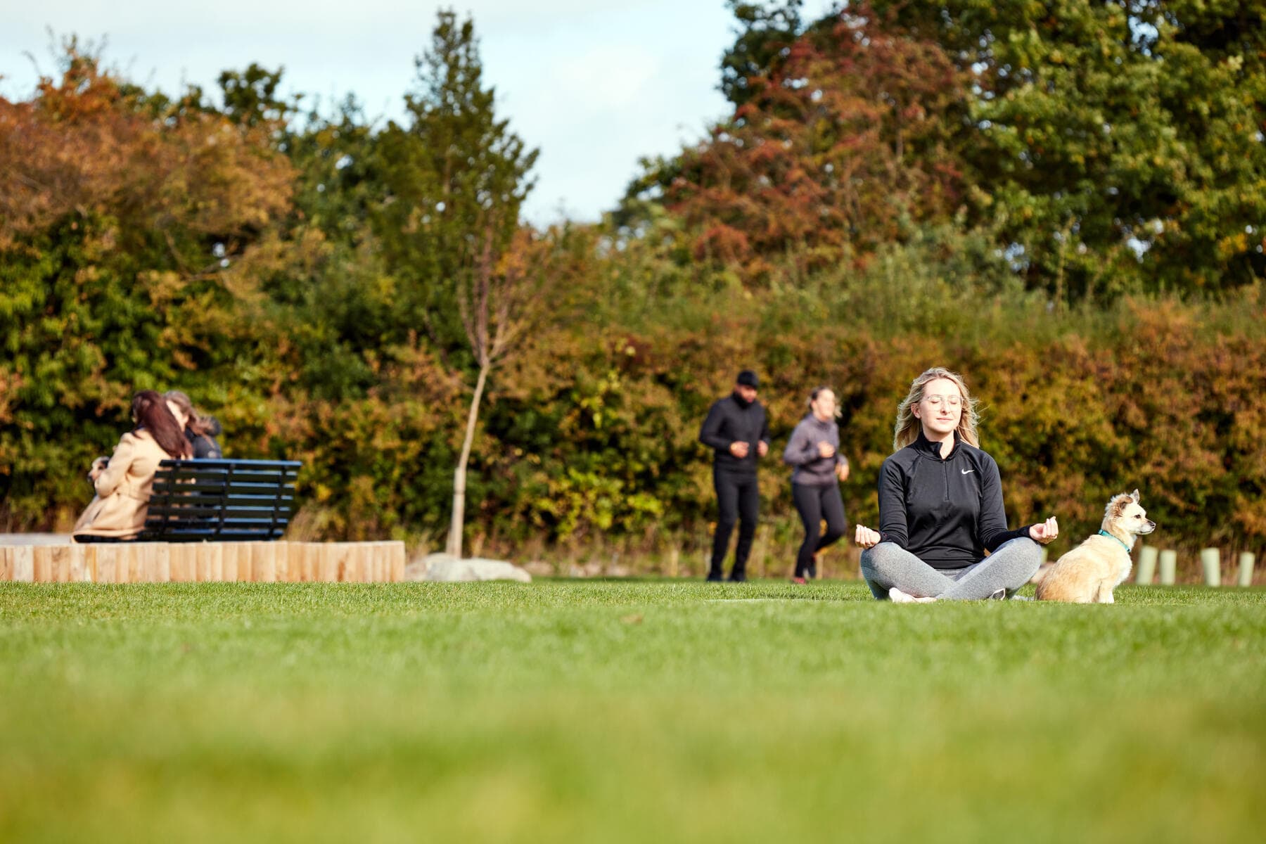 People in park
