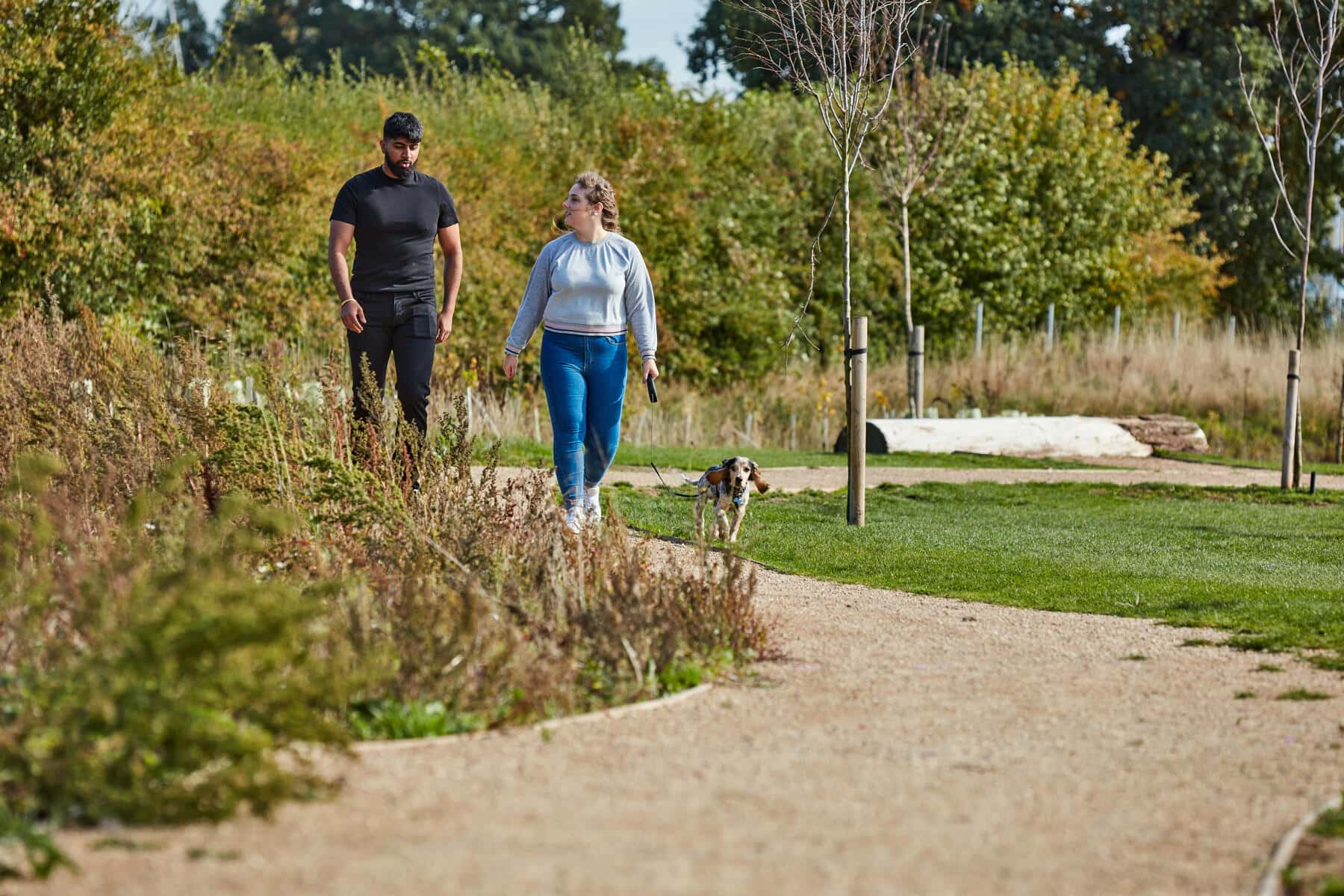 Couple walking