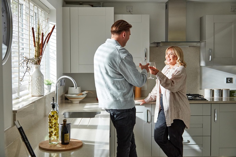 Couple in kitchen