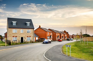 Typical Taylor Wimpey street scene